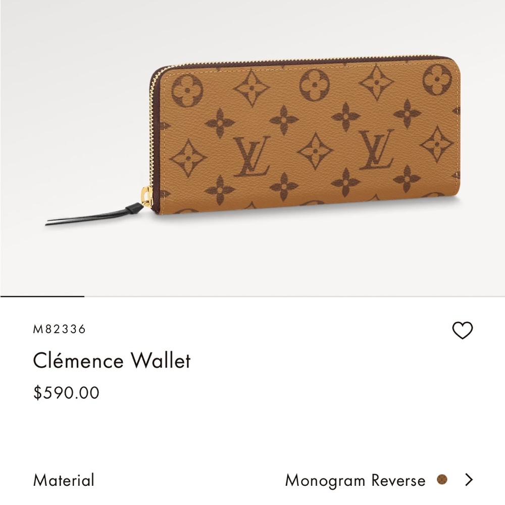 Louis Vuitton Clemence wallet NWOT